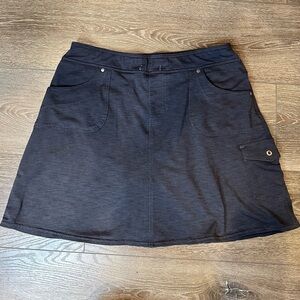 Kuhl Charcoal Gray Knit Hiking Skirt